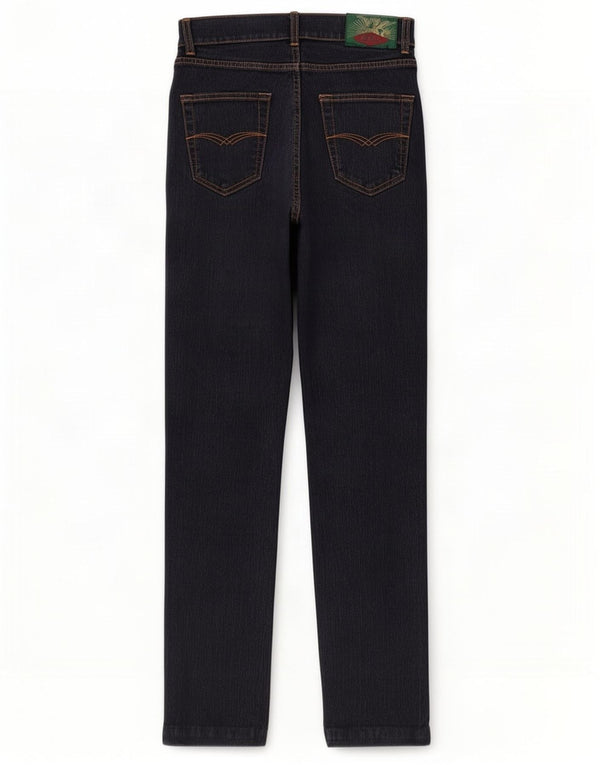 OXXY Womens Straight Jeans W28 L30 Navy Blue Cotton