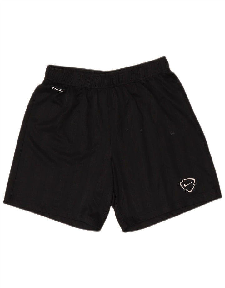 Pantaloni scurți sport NIKE Dri Fit pentru bărbați, poliester cu dungi negre medii