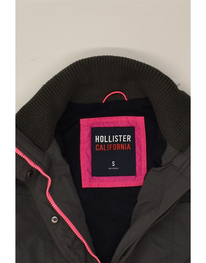 Jachetă Windbreaker pentru femei HOLLISTER UK 10 Small Gri Poliester