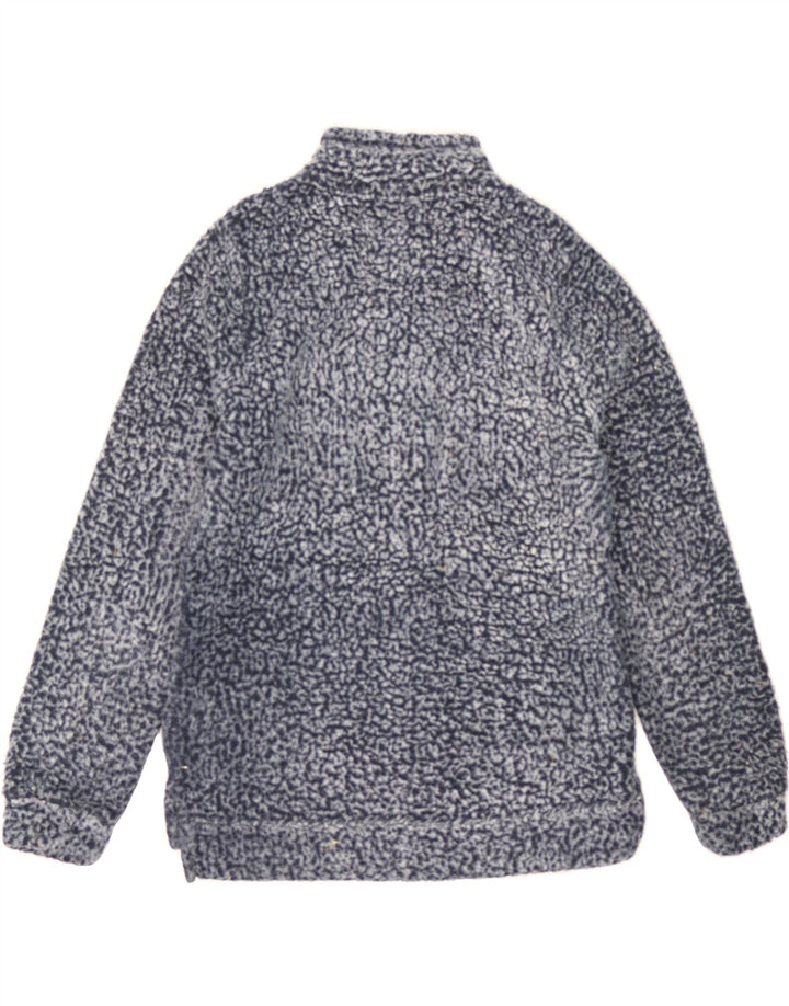 WEIRD FISH Womens Zip Neck Fleece Jumper UK 10 Small Blue Polyester Vintage Weird Fish and Second-Hand Weird Fish from Messina Hembry 