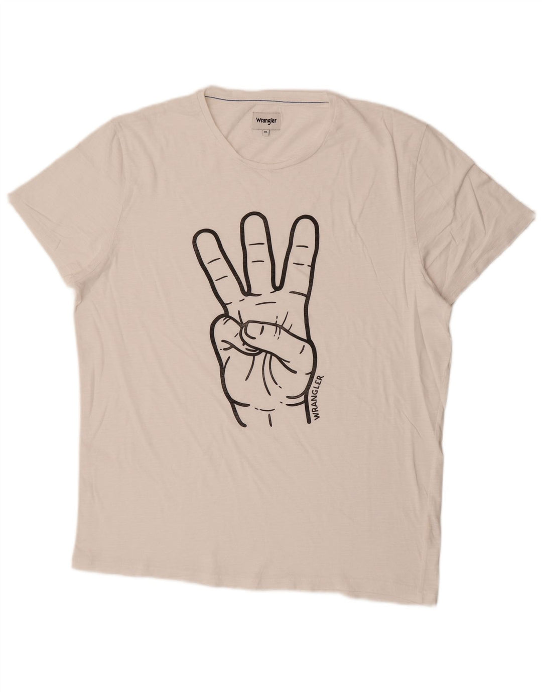 Tricou grafic pentru bărbați WRANGLER Top XL Alb