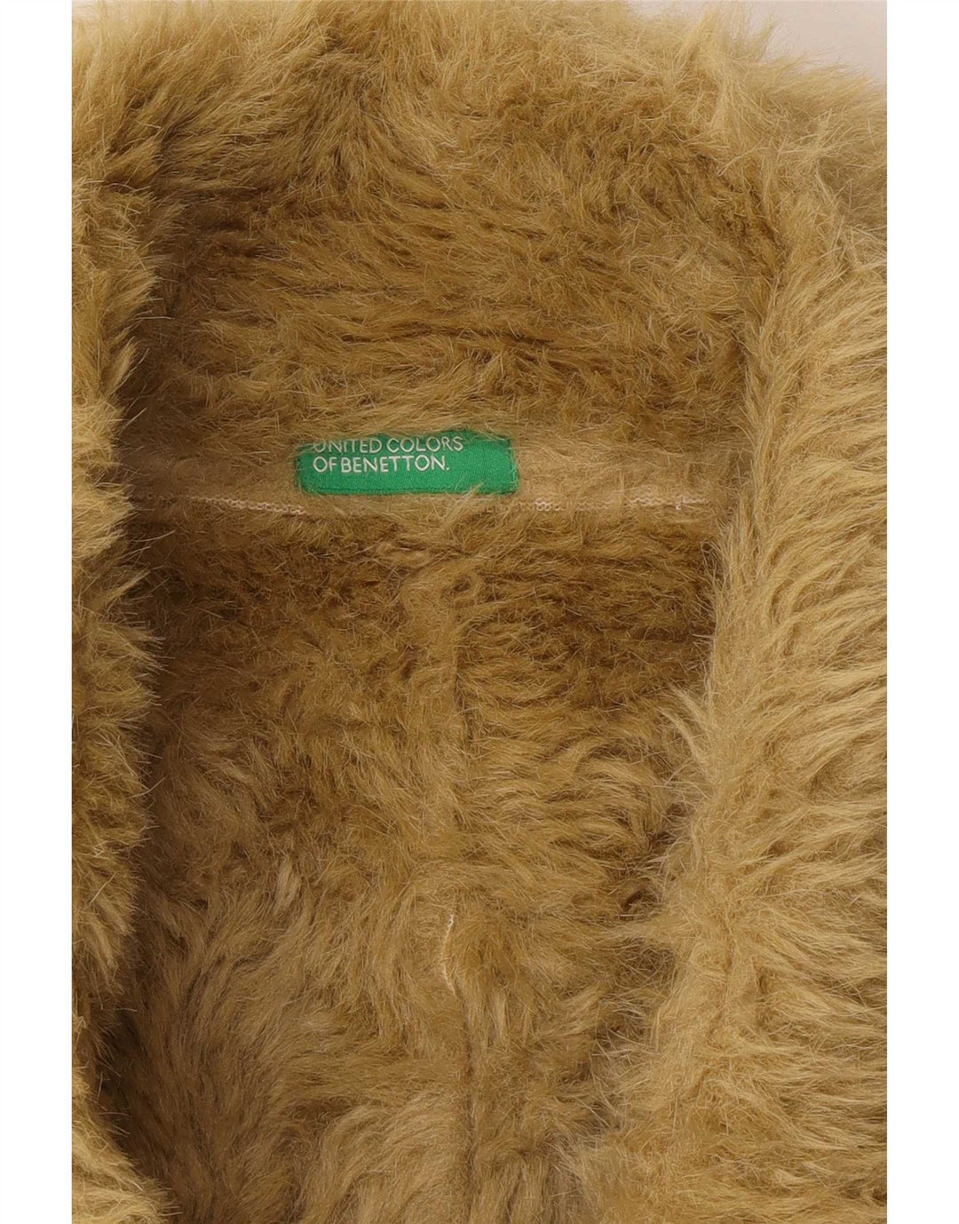 Jachetă Sherpa pentru femei Benetton IT 46 Poliester verde mare