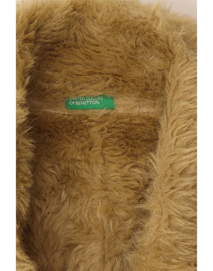 Jachetă Sherpa pentru femei Benetton IT 46 Poliester verde mare