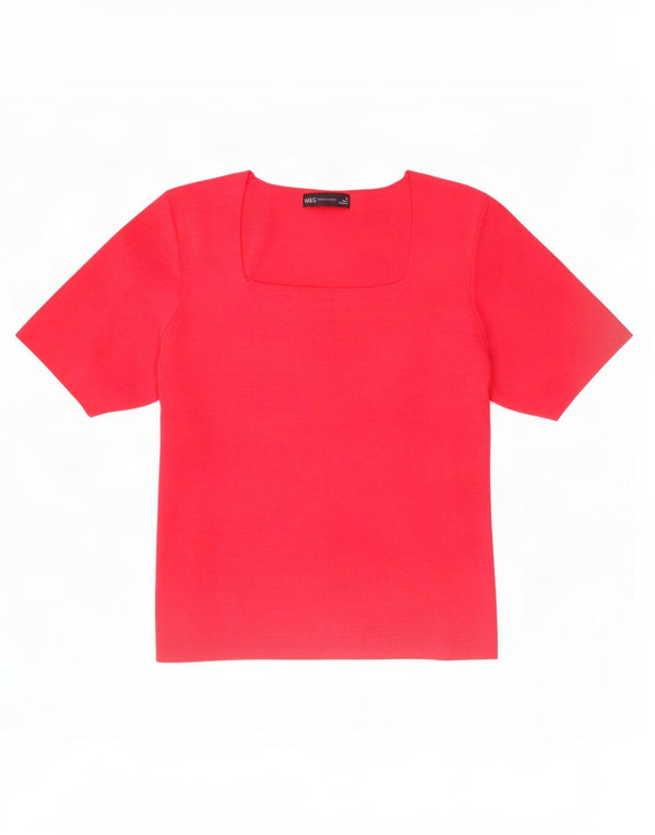 Tricou pentru femei Marks & Spencer Top UK 18 XL roz viscoză