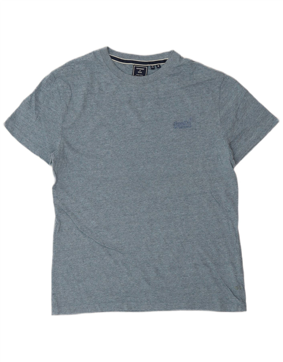 SUPERDRY Tricou Bărbați Top Medium Blue Bumbac