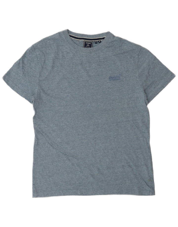 SUPERDRY Tricou Bărbați Top Medium Blue Bumbac