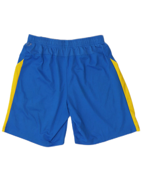 Pantaloni scurți sport pentru bărbați Puma, albastru mediu, poliester color bloc