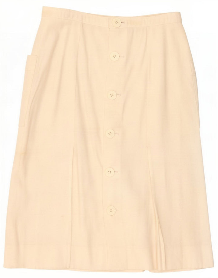 Fusta Midi Vintage Femei Medium W28 Bej