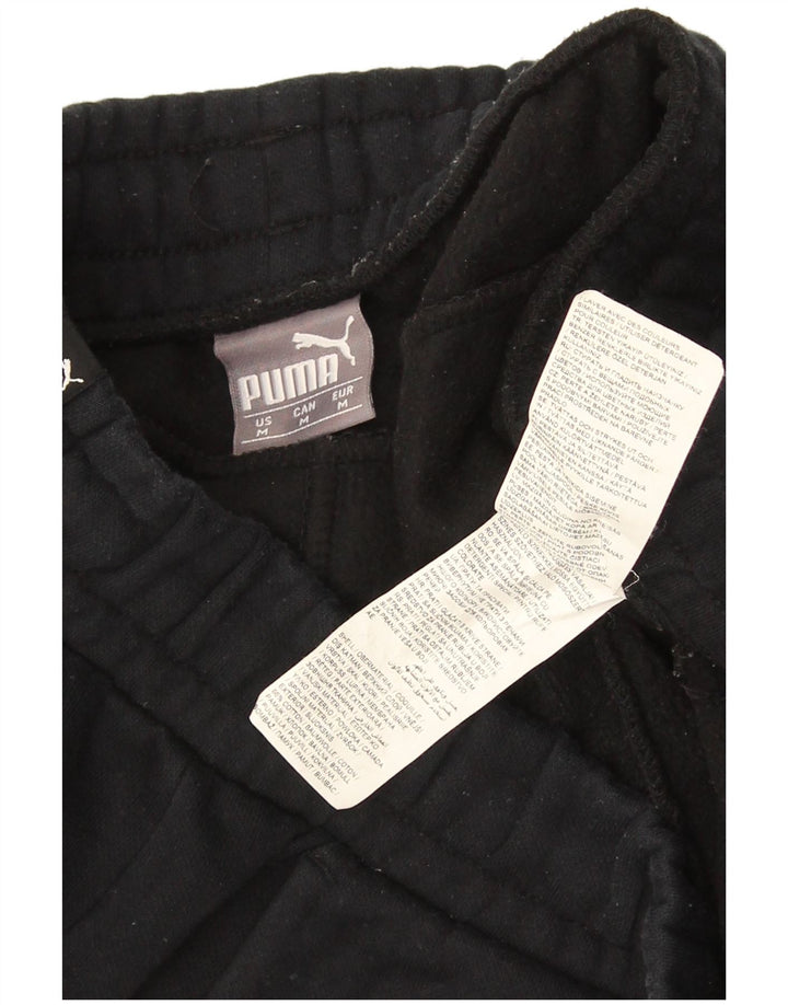 Pantaloni de trening Puma pentru bărbați Joggeri, bumbac mediu negru