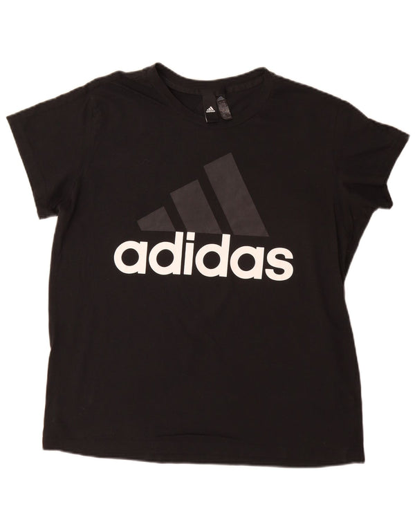 Tricou grafic Adidas pentru femei Top UK 20/22 XL Negru
