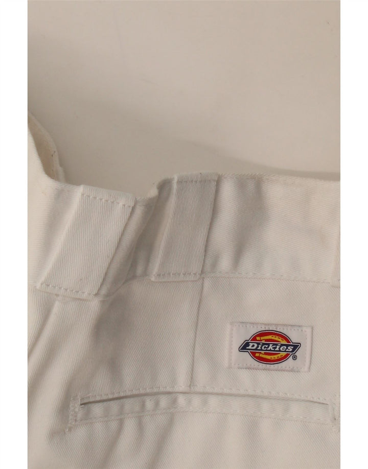 DICKIES Womens Straight Chino Trousers W28 L31  White