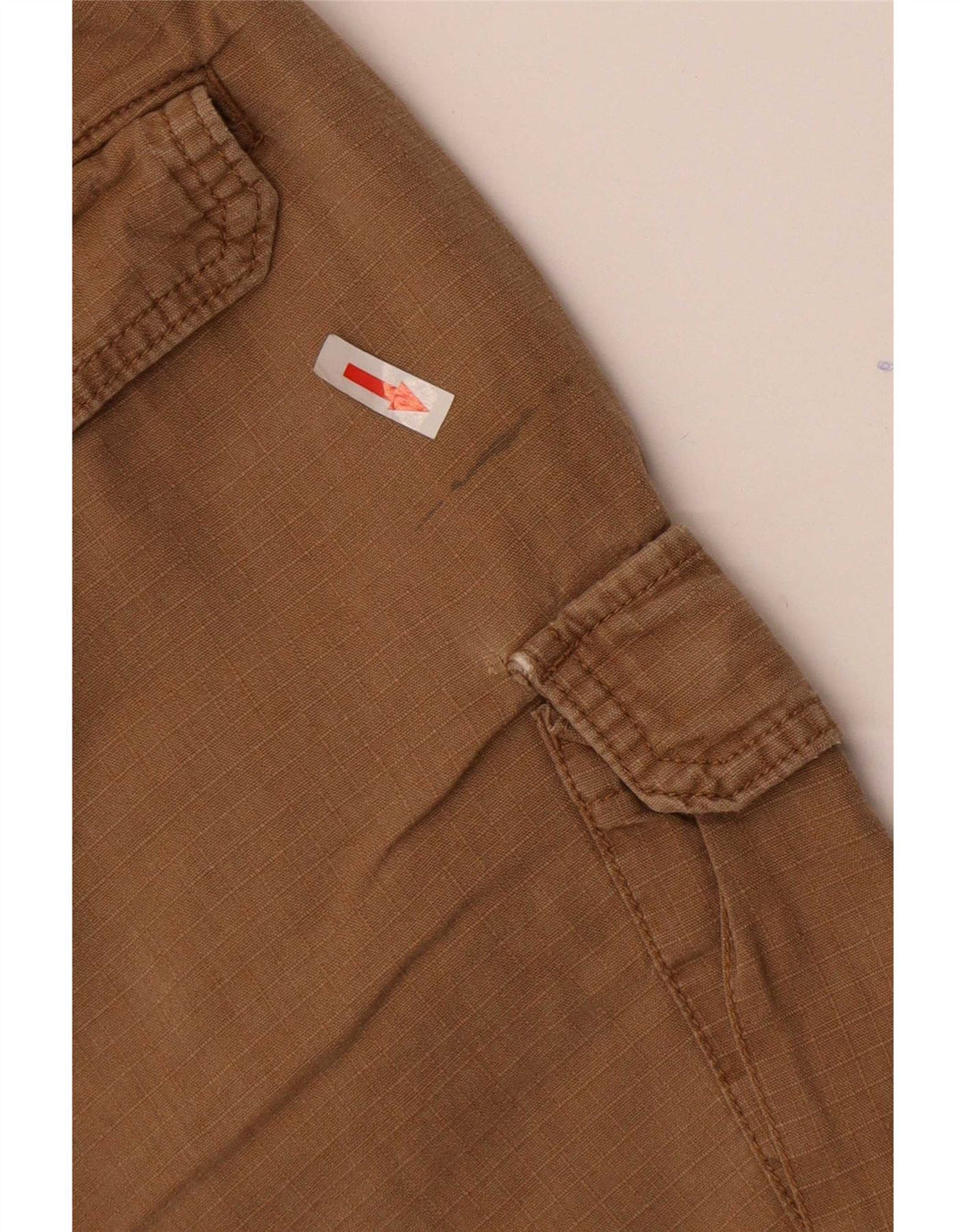 Pantaloni scurți cargo pentru bărbați Abercrombie & Fitch Medium W32 Brown Linen