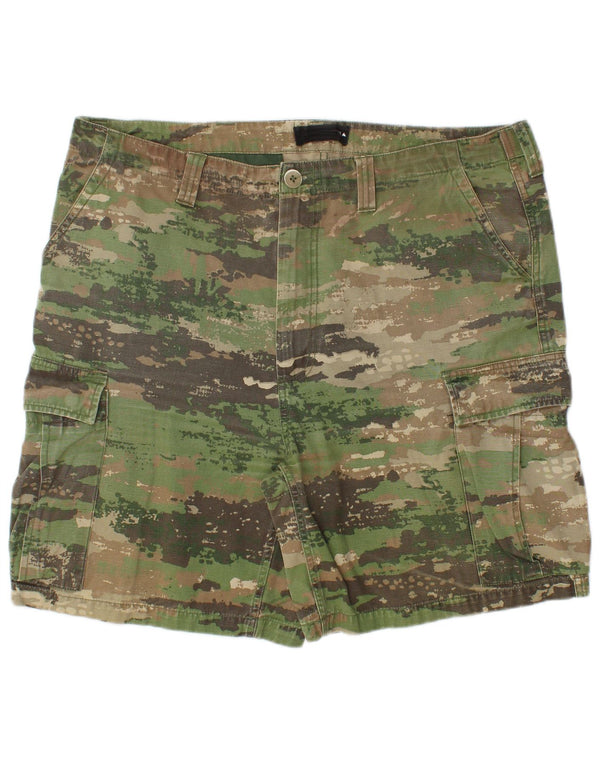 Burton Pantaloni scurți cargo pentru bărbați W38 XL, bumbac verde camuflat