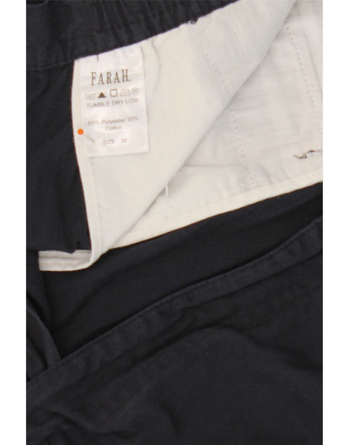Pantaloni scurți chino pentru bărbați Farah W38 XL poliester bleumarin