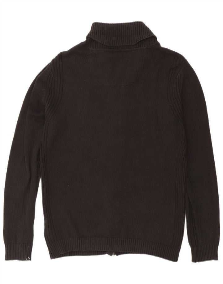 Pulover cardigan cu fermoar complet Diesel pentru bărbați, bumbac, gri mediu