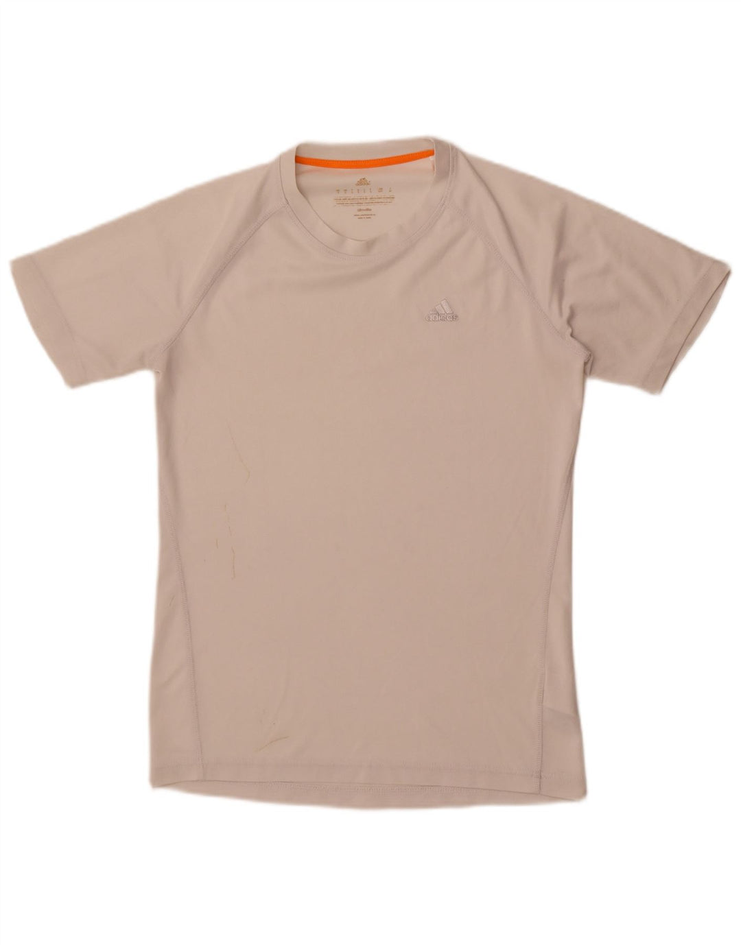 Tricou Adidas Climalite pentru bărbați Top mic poliester alb