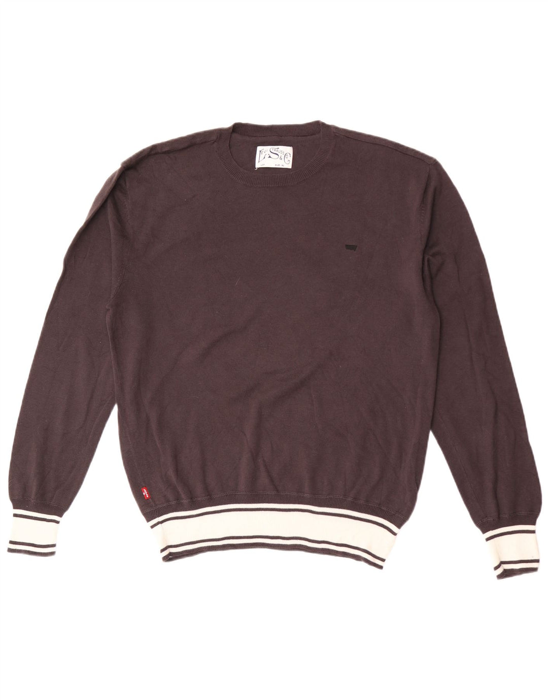 Pulover pentru bărbați Levi's Crew Deck Jumper XL Maro Bumbac