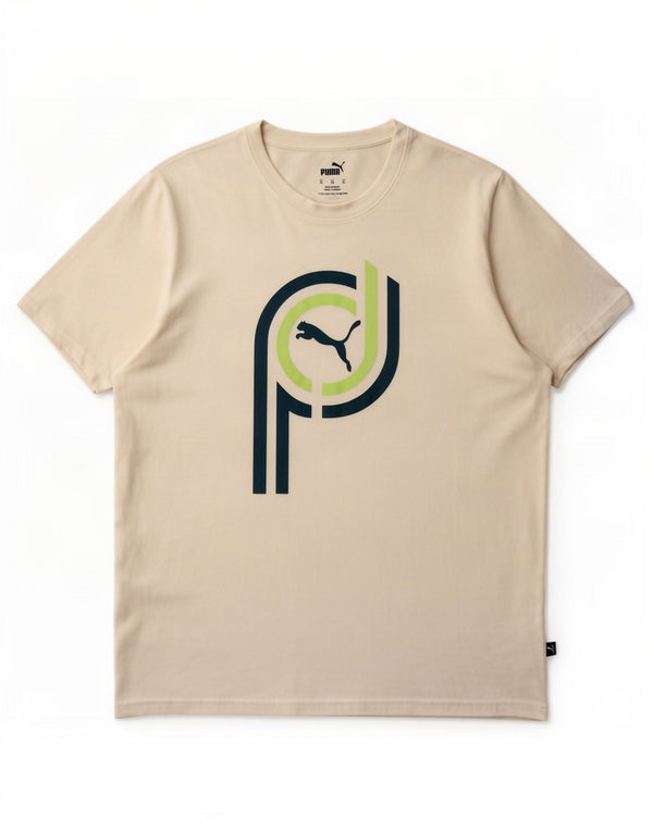 Tricou grafic Puma pentru bărbați Top XL Bumbac alb