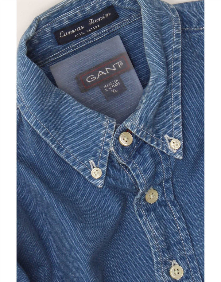 Cămașă Gant Băieți 11-12 Ani XL Bumbac Albastru