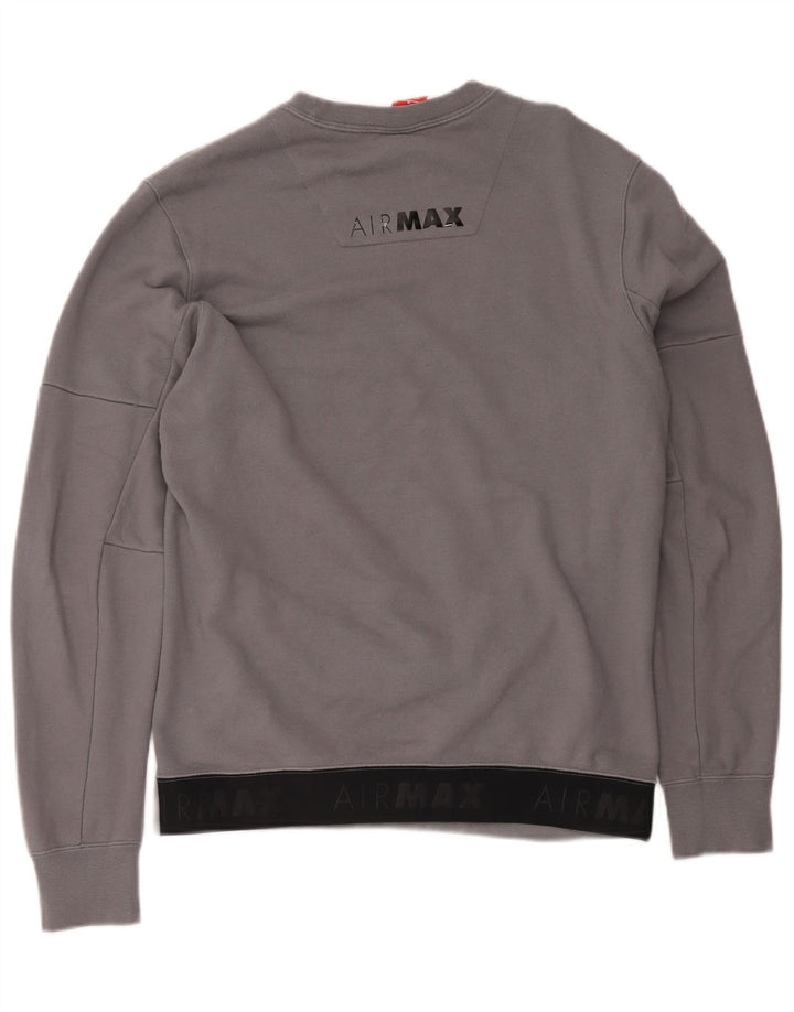 Hanorac pentru bărbați Nike Air Max Graphic Pulover, bumbac, gri mediu