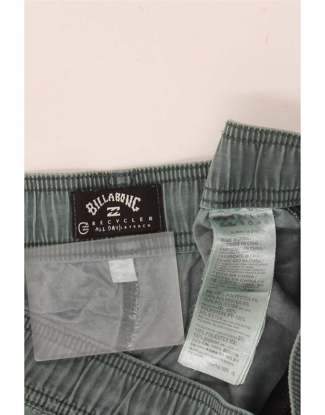 Pantaloni scurți de înot Billabong pentru bărbați, poliester verde mediu