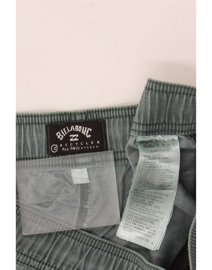 Pantaloni scurți de înot Billabong pentru bărbați, poliester verde mediu
