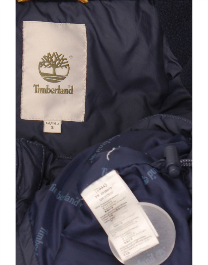 Jachetă căptușită pentru băieți Timberland 13-14 ani Poliester mic, albastru bleumarin