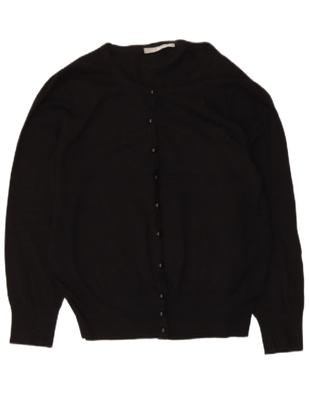 Pulover cardigan pentru femei Marks & Spencer UK 14 Medium Black Viscose