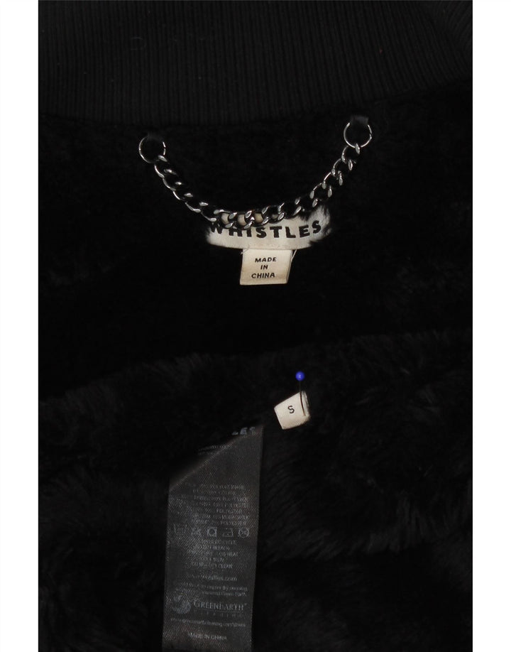 Jachetă parka în sherpa supradimensionată pentru femei Whistle UK 10 Small Black