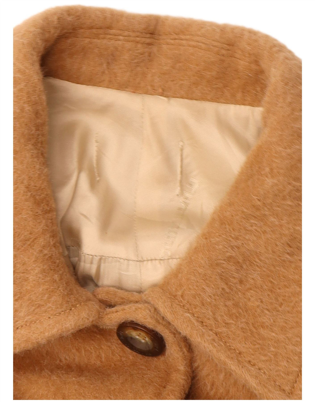 Pardesiu vintage pentru femei UK 12 Bej mediu