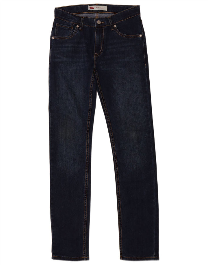 Jeans skinny LEVI'S 510 pentru baieti 15-16 ani W28 L30 bleumarin bumbac