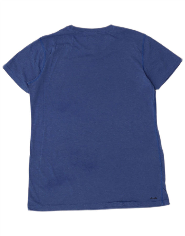 Tricou Adidas pentru femei Top UK 12 Medium Blue Flecked Polyester