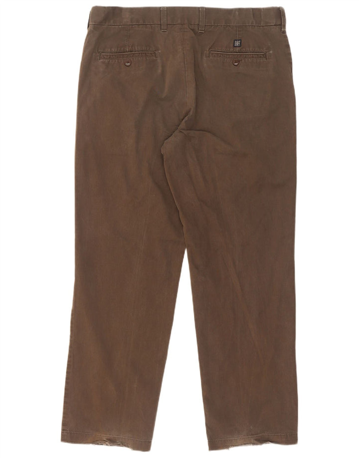 Pantaloni chino obișnuiți pentru bărbați Marks & Spencer L36 L31 Bumbac kaki