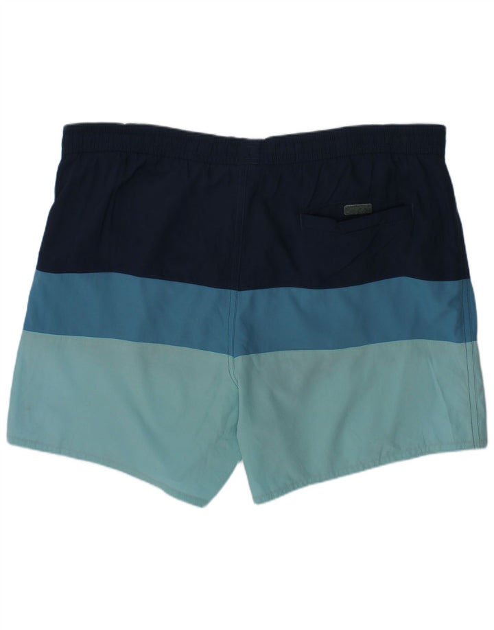 Pantaloni scurți de înot Adidas pentru băieți 13-14 ani, albastru bleumarin, poliester color bloc