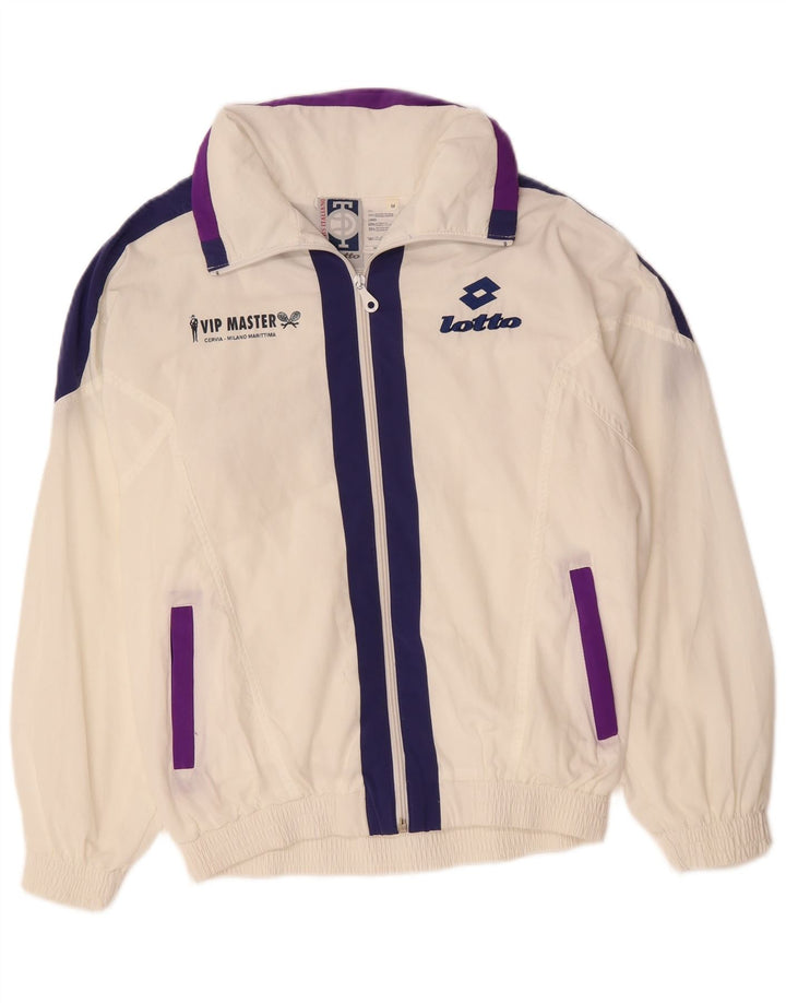 LOTTO Jachetă de trening supradimensionată pentru femei UK 14 Medium White Colorblock