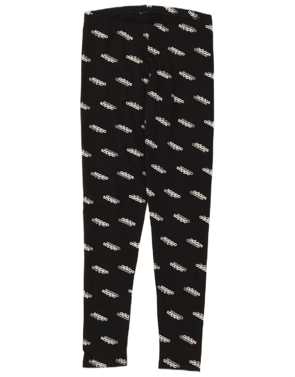 Leggings grafic Adidas pentru femei UK 8/10, bumbac cu pete negre mici