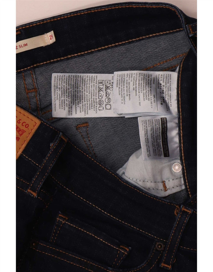 Blugi Levi's 712 Slim pentru femei W29 L26 Bumbac bleumarin