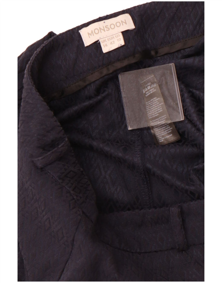 MONSOON Pantaloni casual pentru femei UK 14 Large W34 L29 Bleumarin