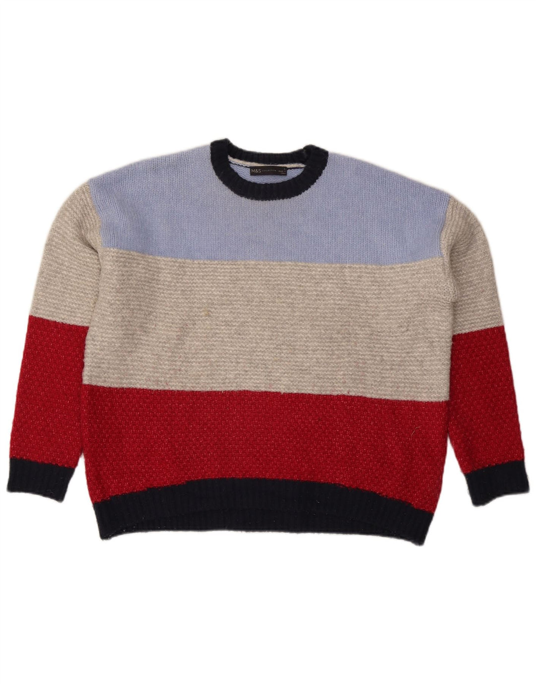 Pulover pentru femei Marks & Spencer cu decolteu triplu UK 16 mare, multicolor