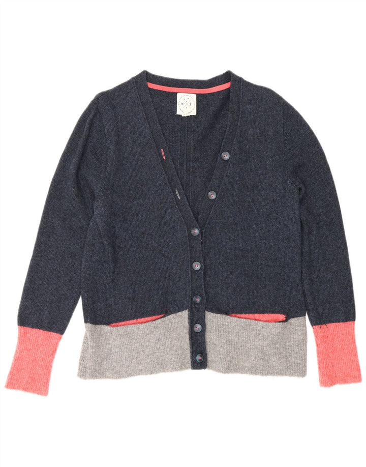 Pulover cardigan pentru femei White Stuff UK 14 mare, albastru, nailon color bloc