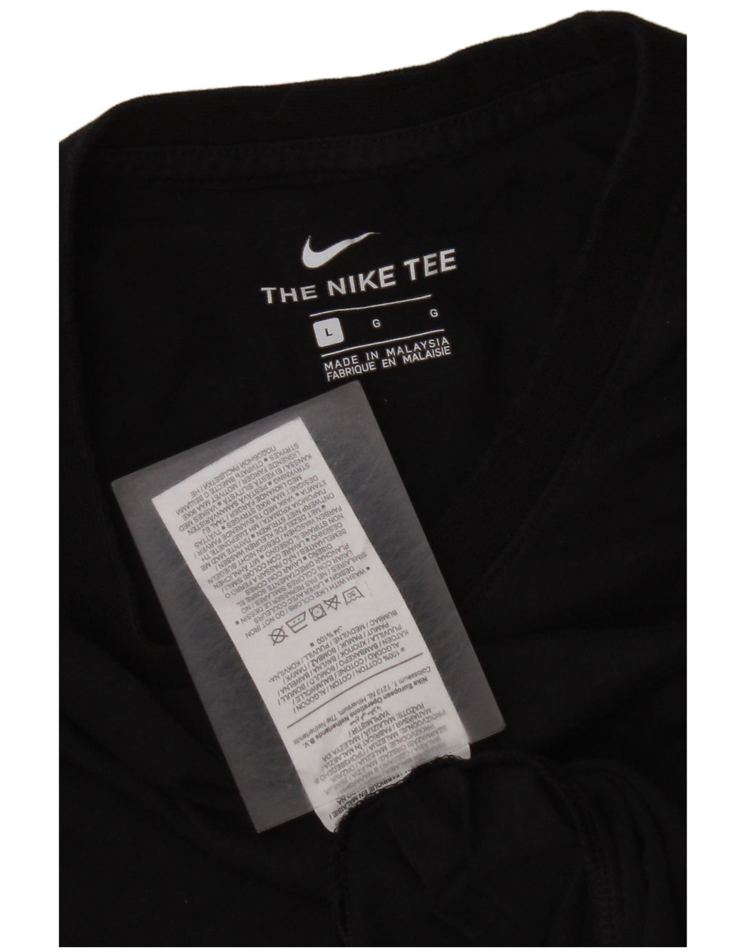 Tricou pentru bărbați NIKE Top mare din bumbac negru