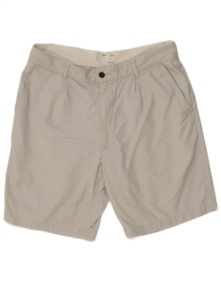 Pantaloni scurți chino pentru bărbați Dockers Khakis W34, mare, gri bumbac