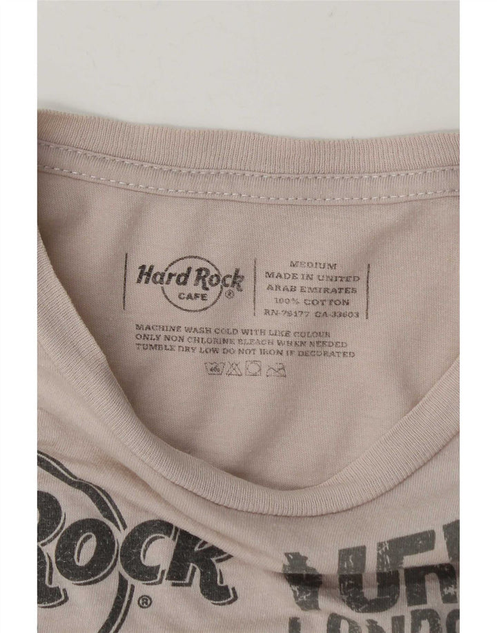Tricou grafic Praga pentru bărbați Hard Rock Cafe Top, mediu, alb, bumbac