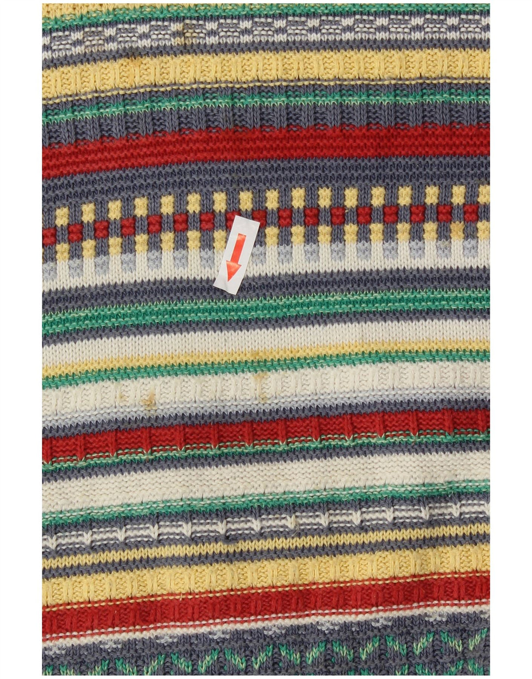 Pulover pentru femei Camelot cu decolteu în V UK 18 XL, multicolor, geometric, retro