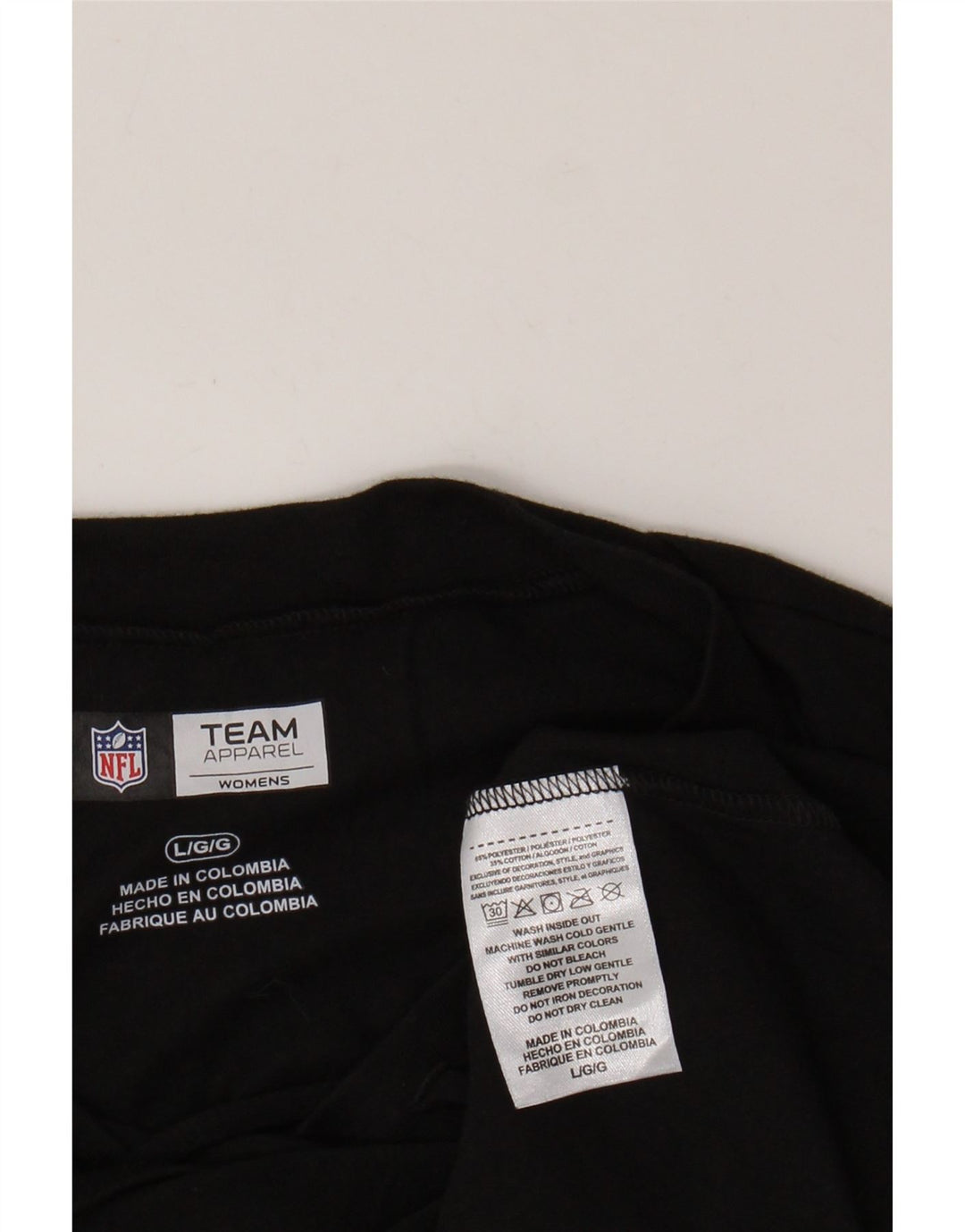 Tricou grafic NFL New Orleans Saints pentru femei Top UK 16 mare bumbac negru