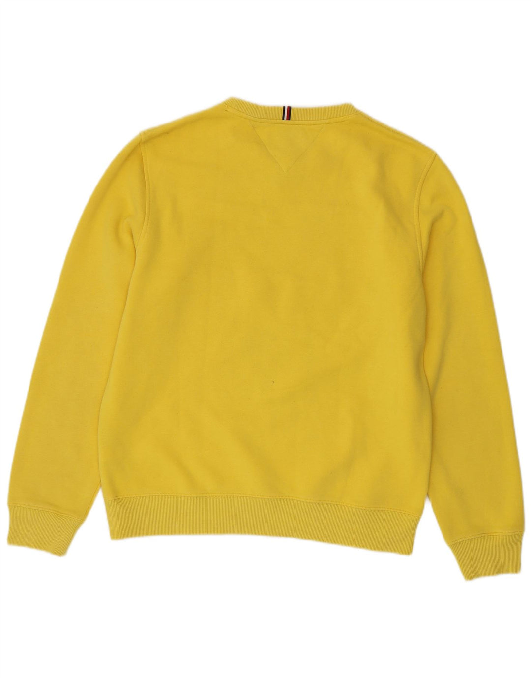 Hanorac grafic pentru bărbați Tommy Hilfiger Pulover din bumbac galben mediu