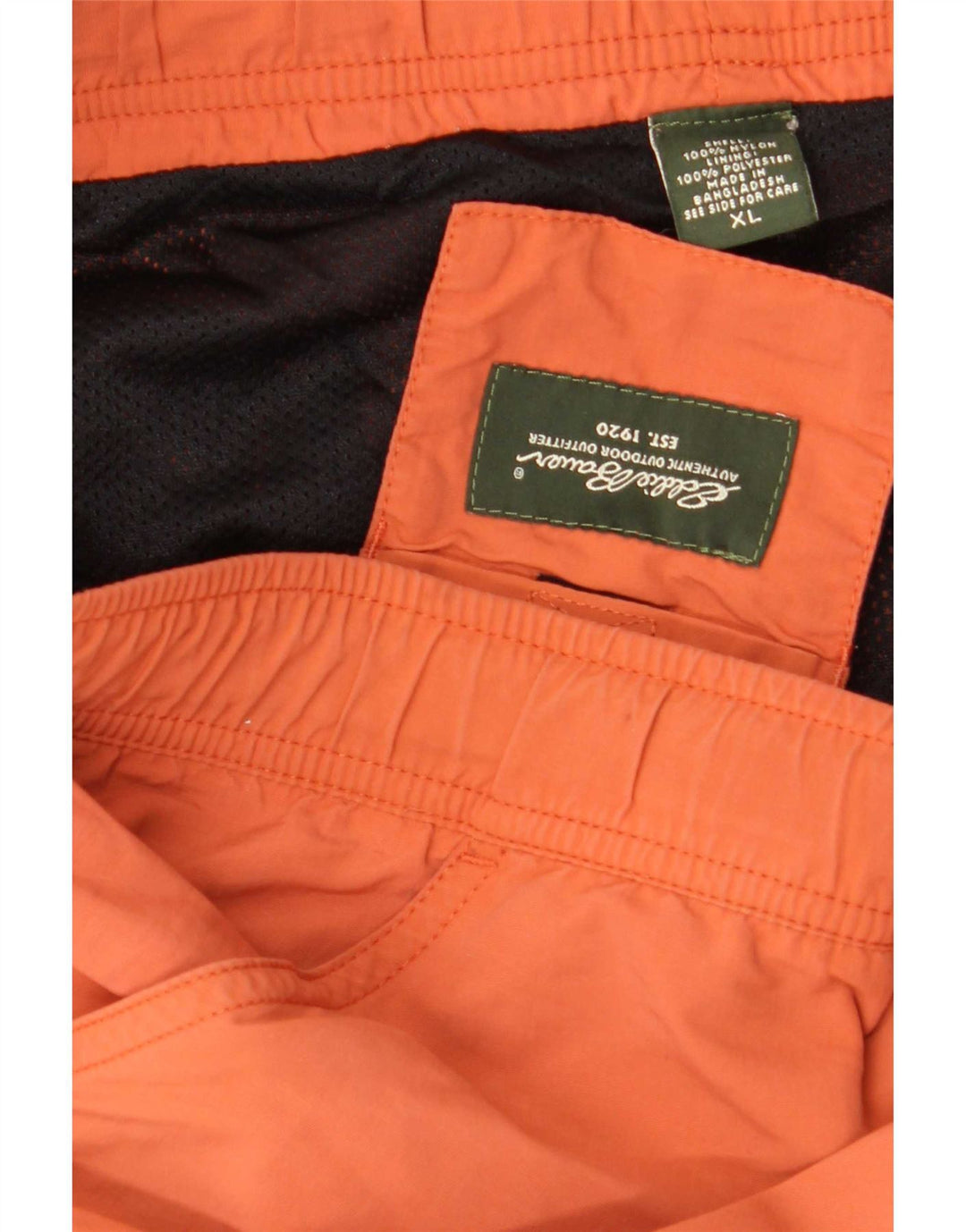 Pantaloni scurți sport pentru bărbați Eddie Bauer, XL, nailon portocaliu