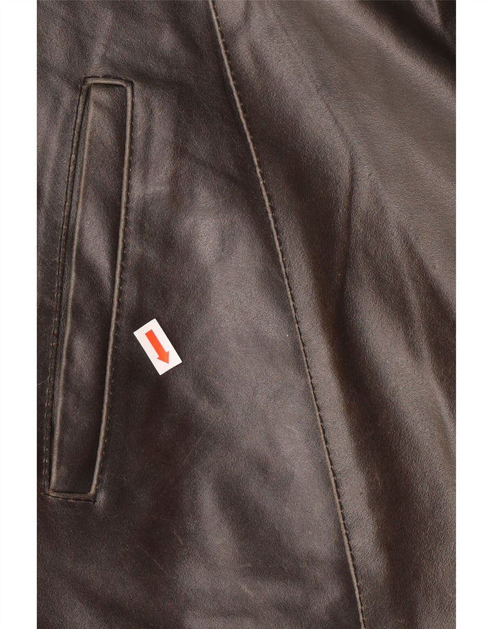 Jachetă de piele pentru bărbați SORBINO UK 42 XL gri