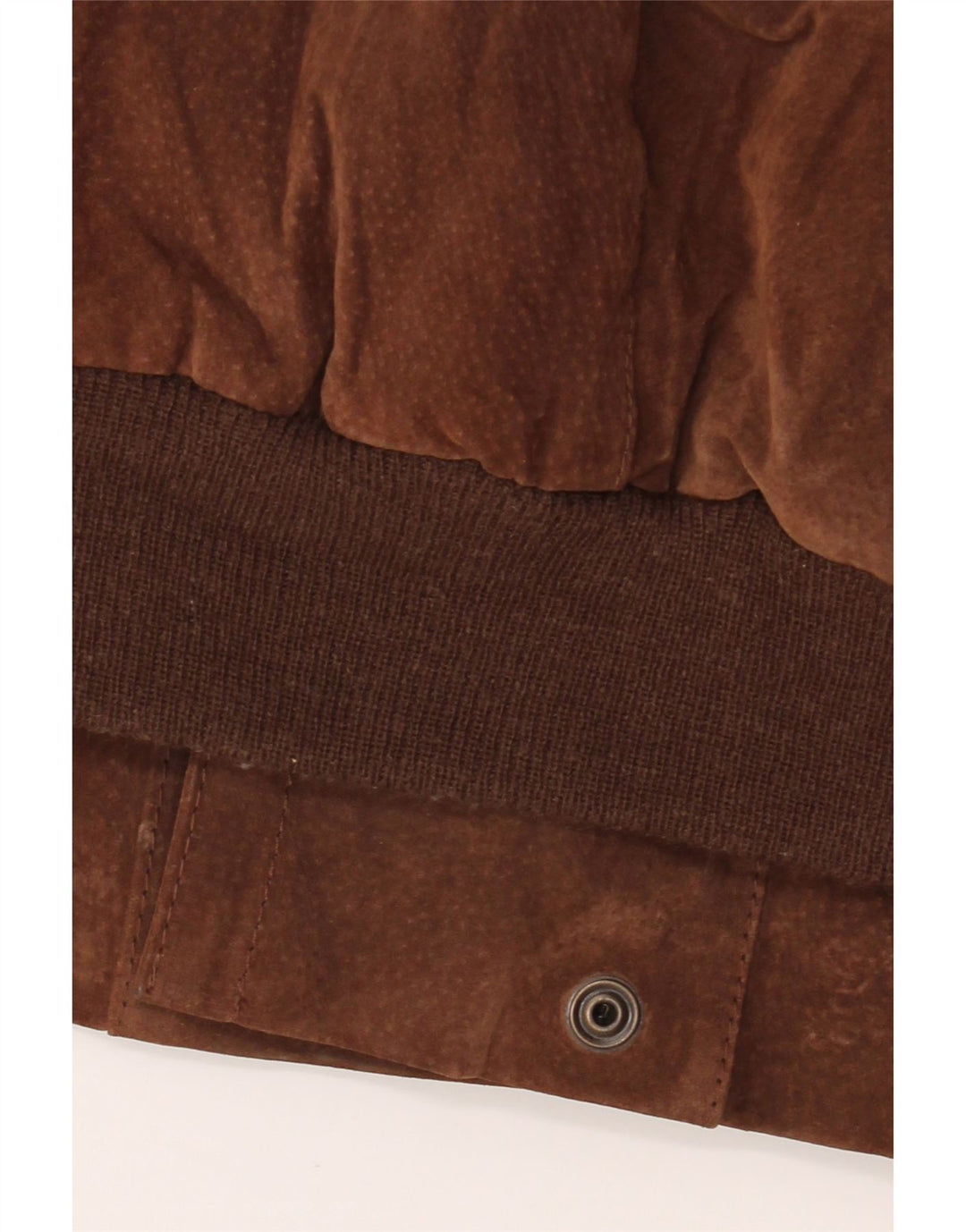 Jachetă vintage pentru bărbați Sherpa, cu ajustare largi, UK 44 2XL, maro, piele geometrică