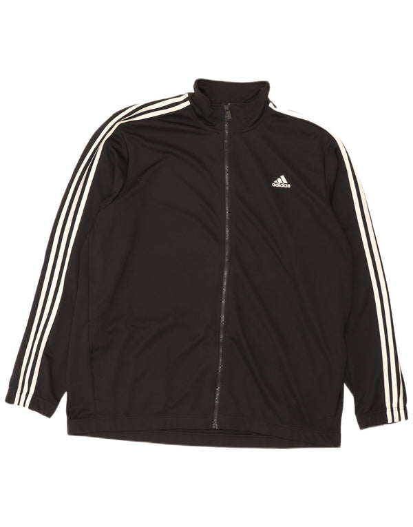 Jachetă de trening pentru bărbați, cu formă regulată Adidas, 2XL, negru, sport